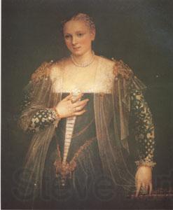 VERONESE (Paolo Caliari) La Belle Nani(Portrait of a Woman) (mk05) Norge oil painting art